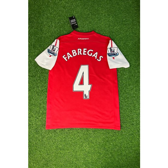 Cesc Fabregas #4 Arsenal 2010-2011 Retro Kit Jersey Trikot Maglia Soccer Shirt